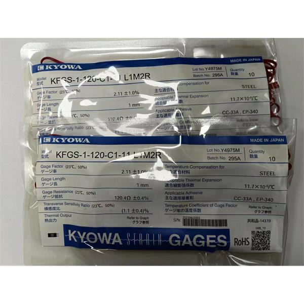 日本KYOWA配件耗材應變片KFGS-1NE-120-C1-16 L30C2S