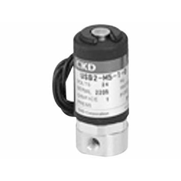 CKD喜開理多種流體小型直動式2通電磁閥USB2-M5-2-0-DC24V