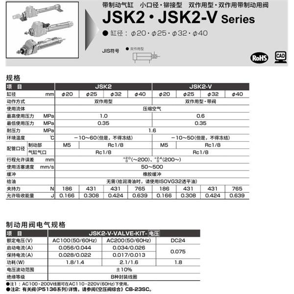 CKD喜開理帶閥氣缸JSK2-TA-20-50-T0H-R-JI