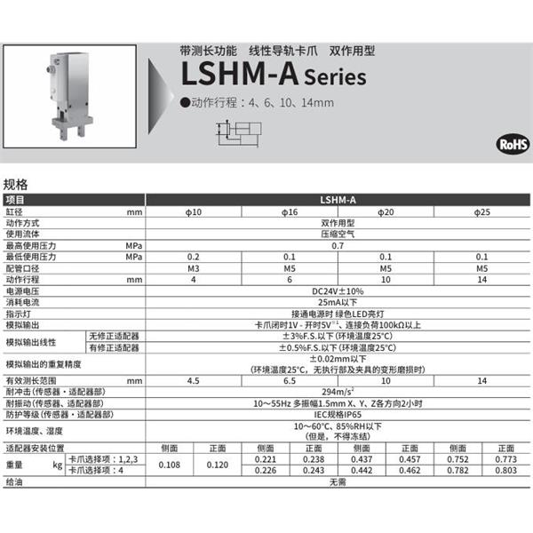 CKD喜開理線性導軌卡爪LSHM-F16D1A-N-HP2
