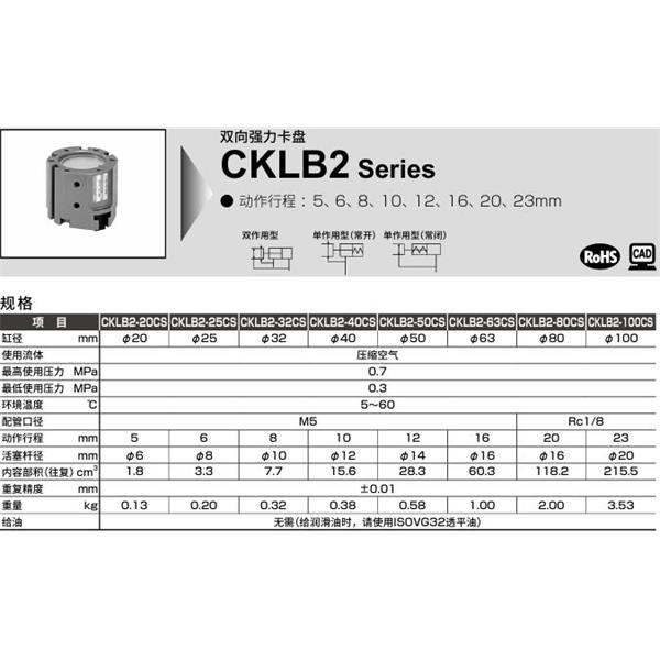 CKD喜開(kāi)理雙向強(qiáng)力卡盤(pán)CKLB2-20CS-Y1