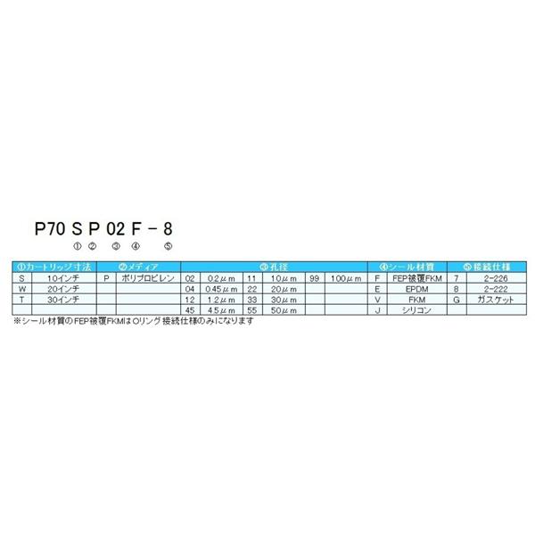 日本開滋KITZ PP 平膜褶式濾芯P70TP12F-8